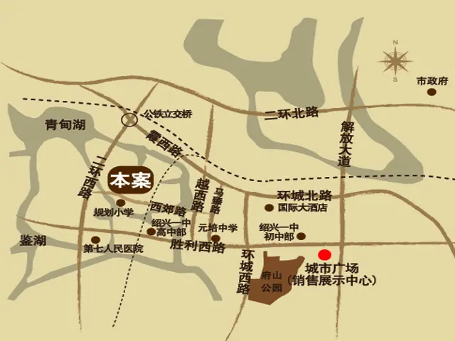 绍兴信达银郡区域交通
